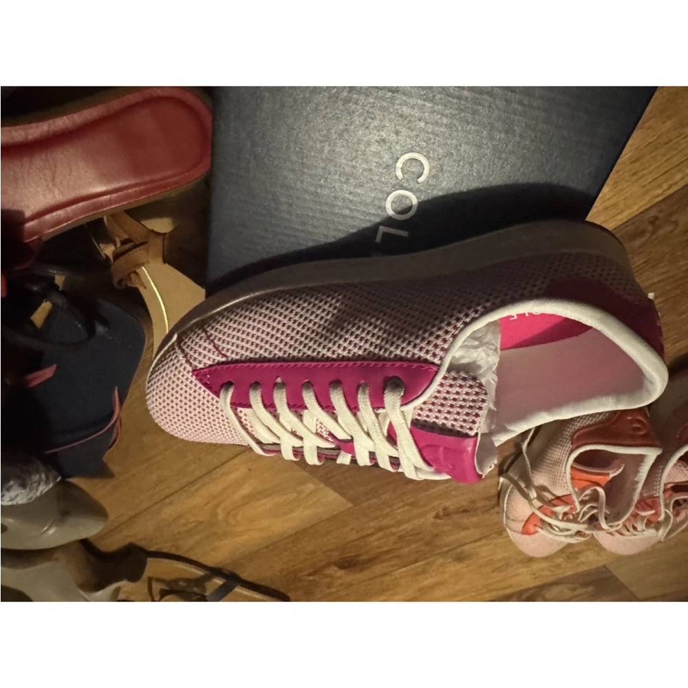 Cole Haan Pink and White Women's Sneakers-Size 7